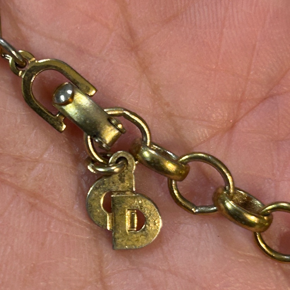Christian Dior EUC Vintage Gold-Toned 18” Geometric Abstract Necklace (N15) - Picture 3 of 10